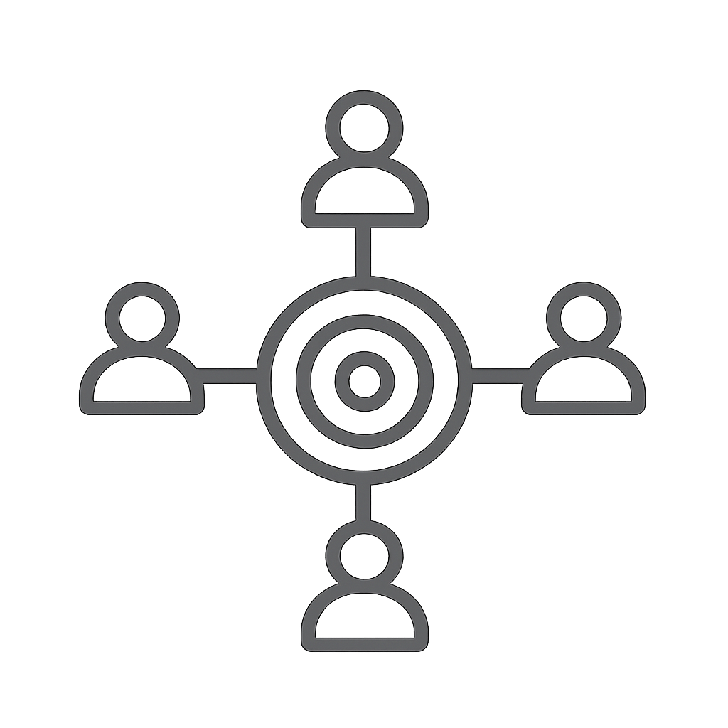 Audience segmentation icon